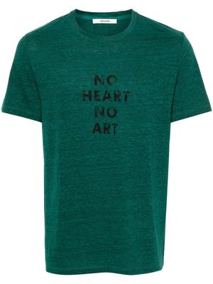 Zadig&Voltaire Tommy slogan-print T-shirt - Green