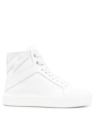 Zadig&Voltaire tonal high-top sneakers - White