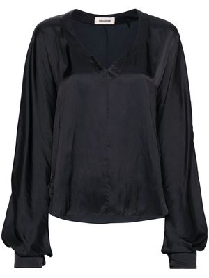 Zadig&Voltaire Tonastir satin blouse - Black