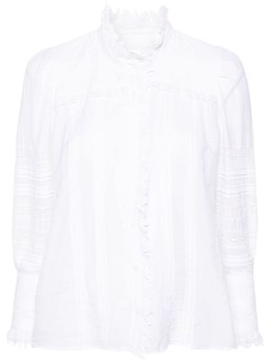Zadig&Voltaire Trevy pintuck-detailing shirt - White