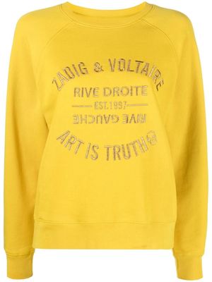 Zadig&Voltaire Uper Blason logo sweatshirt - Yellow