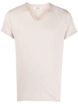 Zadig&Voltaire v-neck cotton T-shirt - Neutrals