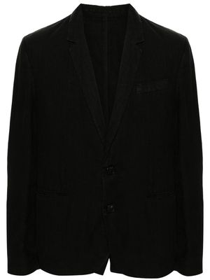 Zadig&Voltaire Viks single-breasted linen blazer - Black