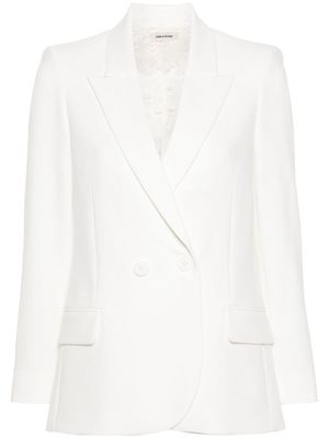 Zadig&Voltaire Visit double-breasted blazer - White