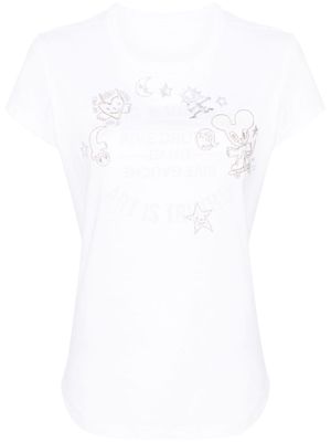 Zadig&Voltaire Walk Blason embroidered T-shirt - White