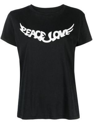 Zadig&Voltaire Walk Peace & Love cotton T-shirt - Black