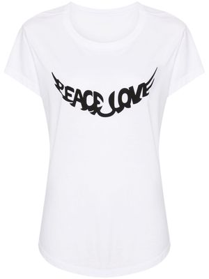 Zadig&Voltaire Walk Peace Love printed T-shirt - White