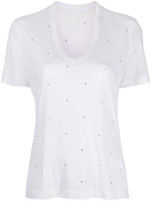 Zadig&Voltaire Wassa rhinestone-embellished T-shirt - White