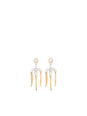 Zadig&Voltaire wing-detail drop earrings - Gold