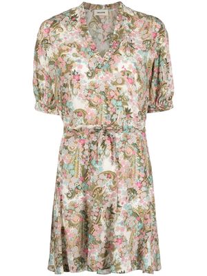 Zadig&Voltaire Yoko floral-print dress - Neutrals