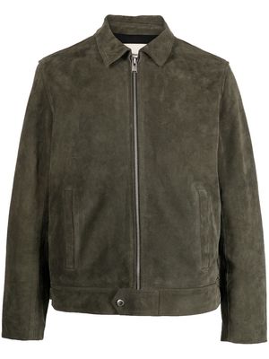 Zadig&Voltaire zip-fastening suede jacket - Green