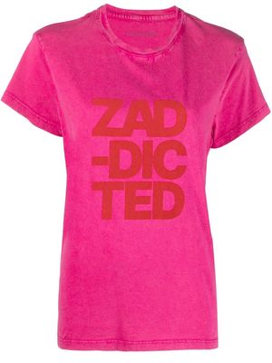 Zadig&Voltaire Zoe Zaddicted cotton T-shirt - Pink