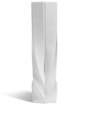 Zaha Hadid Design Braid tall vase - White
