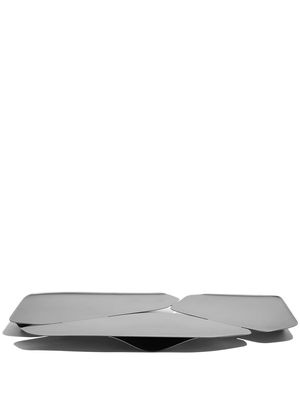 Zaha Hadid Design Hew stainless steel tray - Silver