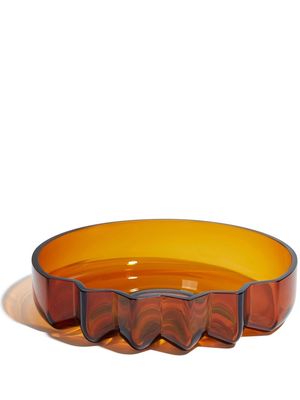 Zaha Hadid Design Pulse glass platter - Orange
