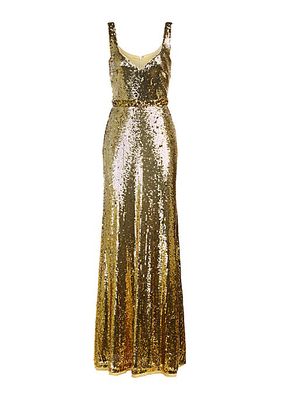 Zahra Sequined Sleeveless Gown