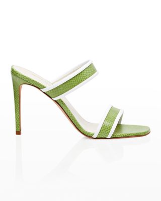 Zamia Bicolor Apple Skin Slide Sandals