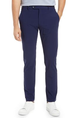 Zanella Men's Active Stretch Flat Front Pants in 411 Navy
