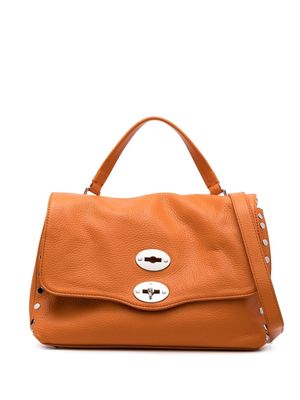 Zanellato pebbled leather tote - Orange