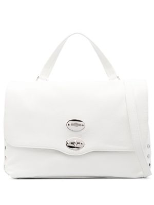 Zanellato Postina® stud-detail tote bag - White