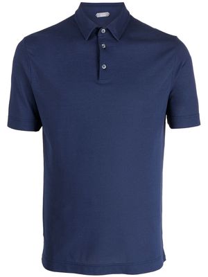 Zanone basic short-sleeved polo shirt - Blue