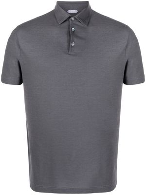 Zanone basic short-sleeved polo shirt - Grey
