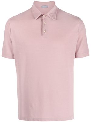 Zanone basic short-sleeved polo shirt - Pink