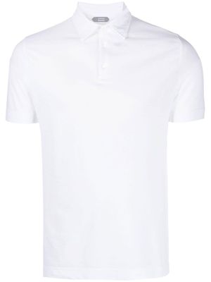 Zanone basic short-sleeved polo shirt - White