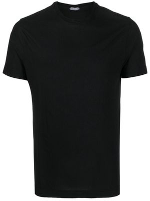 Zanone basic short-sleeved T-shirt - Black