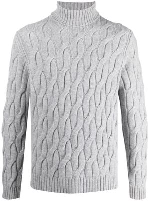 Zanone cable-knit virgin-wool jumper - Grey
