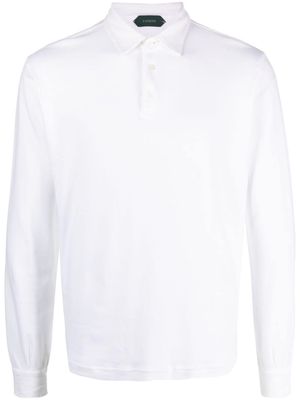 Zanone cotton polo shirt - White