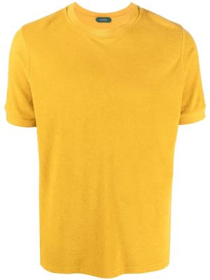 Zanone crew-neck cotton T-shirt - Yellow