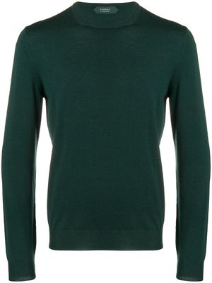 Zanone fine knit sweater - Green