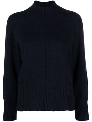 Zanone high-neck wool-blend jumper - Blue
