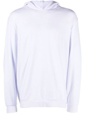 Zanone long-sleeve cotton hoodie - White
