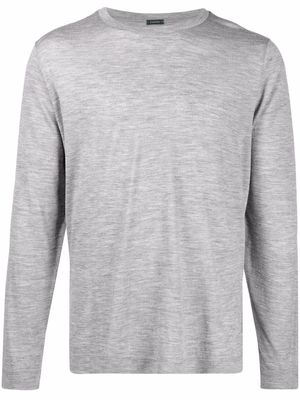 Zanone marled jersey T-shirt - Grey