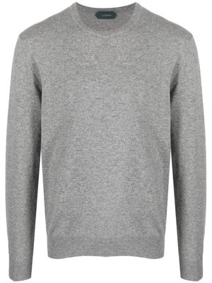 Zanone mélange-effect cashmere jumper - Grey
