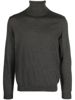 Zanone mélange-effect wool roll-neck jumper - Grey