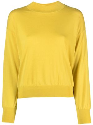 Zanone mock-neck fine-knit jumper - Yellow