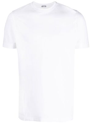 Zanone plain cotton T-shirt - White
