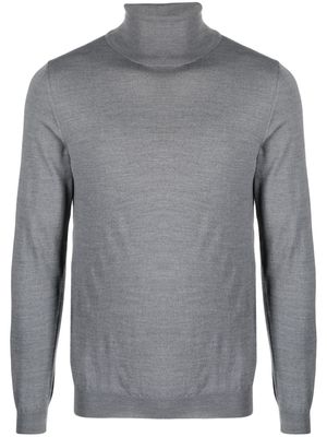 Zanone roll-neck fine-knit jumper - Grey