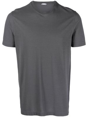 Zanone round-neck short-sleeve T-shirt - Grey