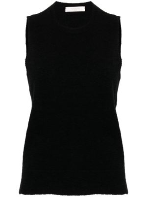Zanone round-neck sleeveless jumper - Black