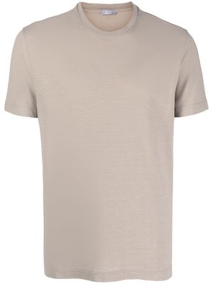 Zanone short-sleeved cotton T-shirt - Neutrals