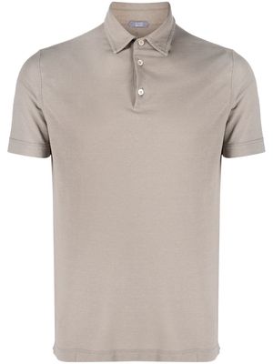 Zanone short-sleeved polo shirt - Neutrals