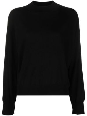 Zanone virgin-wool blend mock-neck jumper - Black