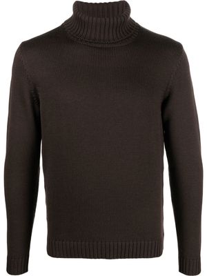 Zanone wool roll-neck sweater - Brown