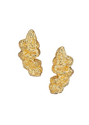 Zaya Finn 24K Gold-Plated Earrings