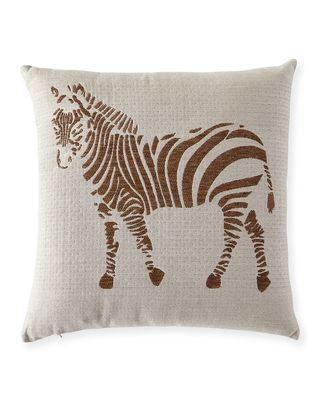 Zebra Chestnut Sunbrella Pillow