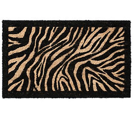 Zebra Coir Doormat with PVC Backing - Large